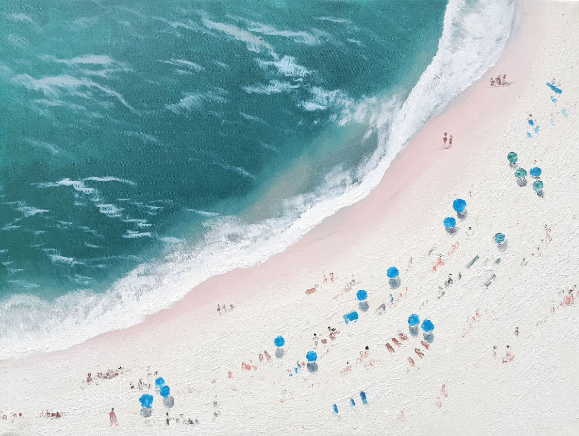 Strand Oliefarve i Akryl
