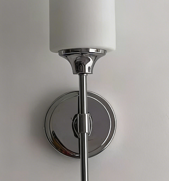 Tiffany Væglampe i Metal og Glas