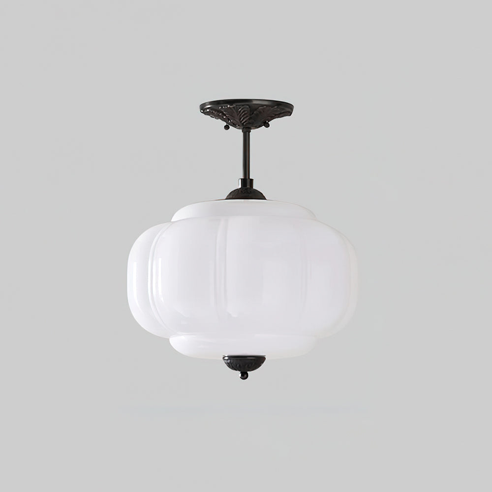 Eldio Loftlampe i Grøn Glas