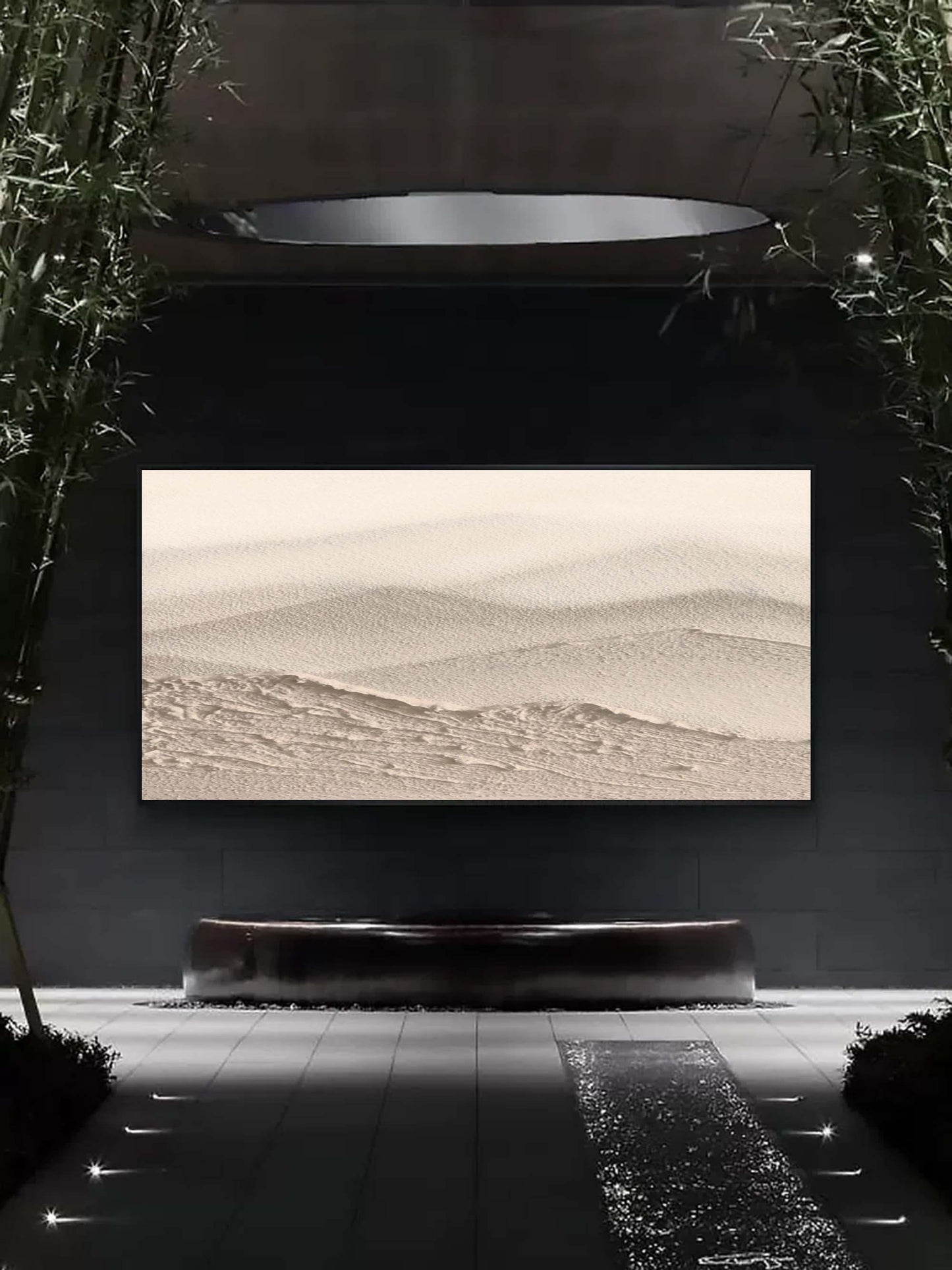 Minimalistisk Maleri i Oliefarve