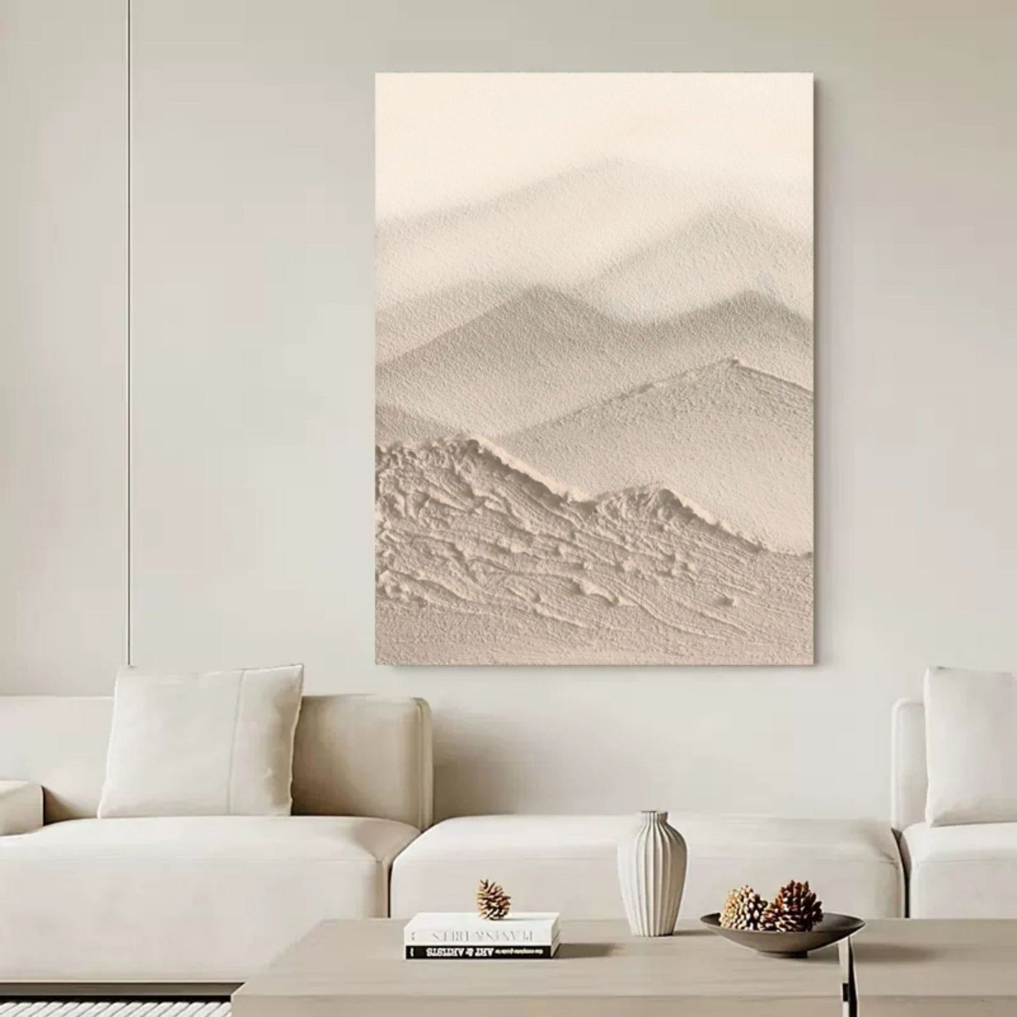 Minimalistisk Vægkunst i Oliefarve