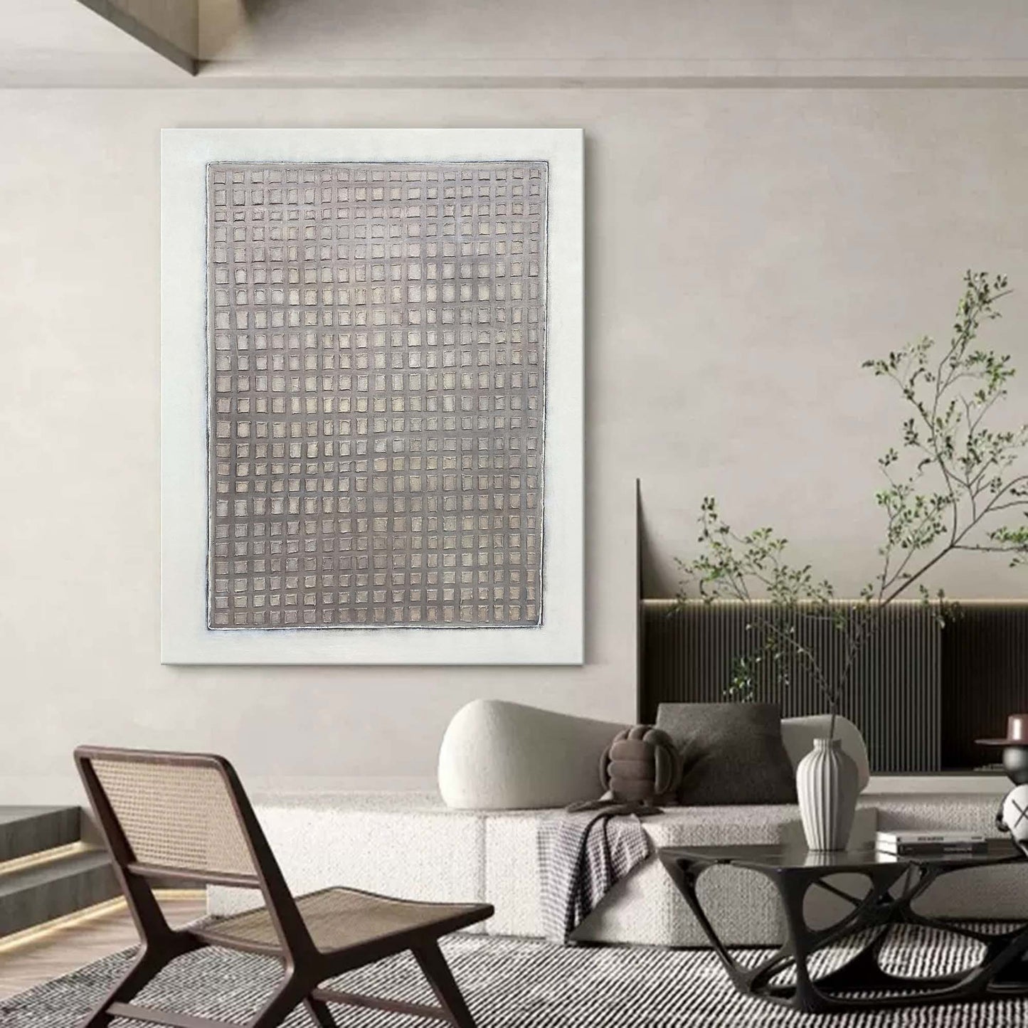 Minimalistisk Vægkunst i Lærred