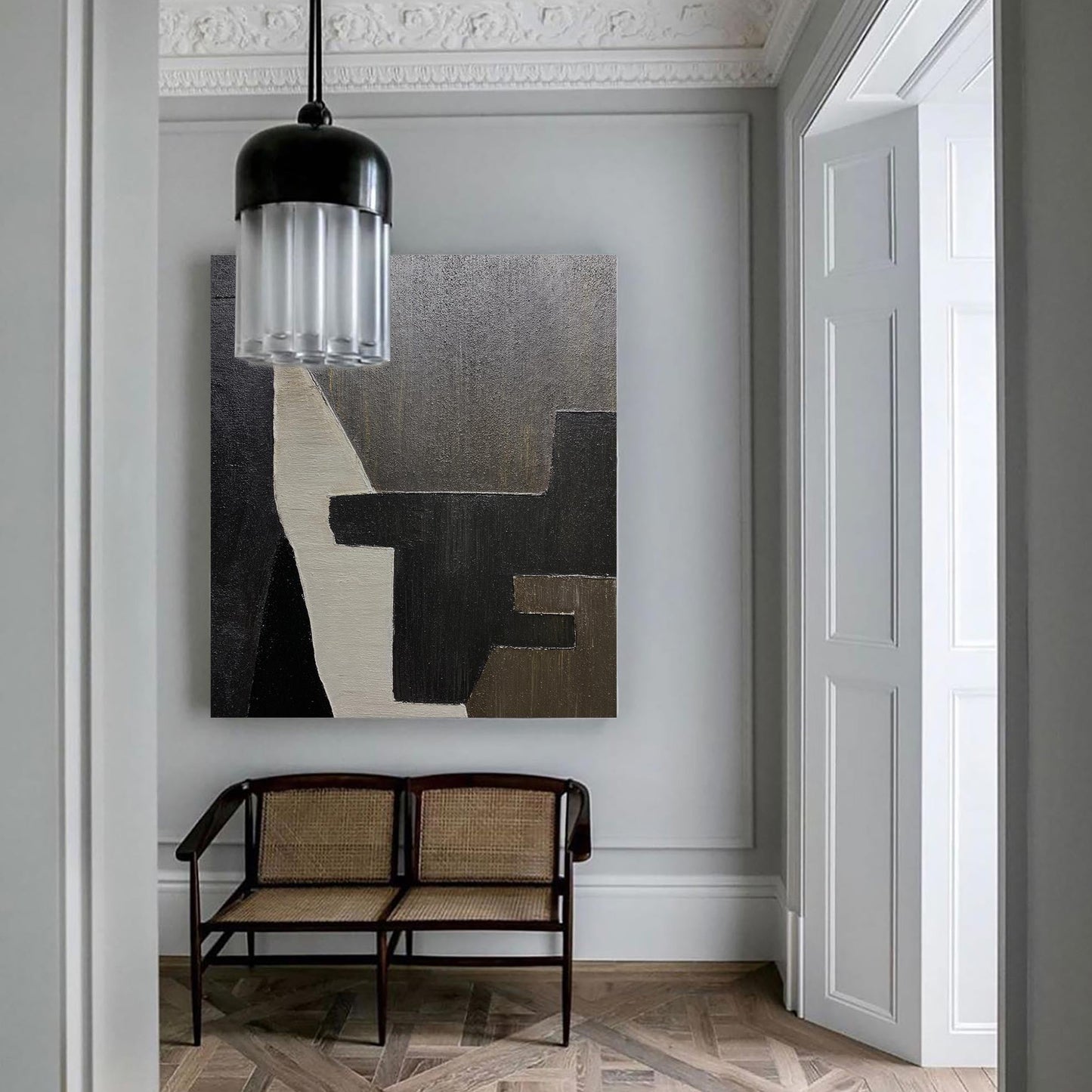 Minimalistisk Vægkunst i Lærred