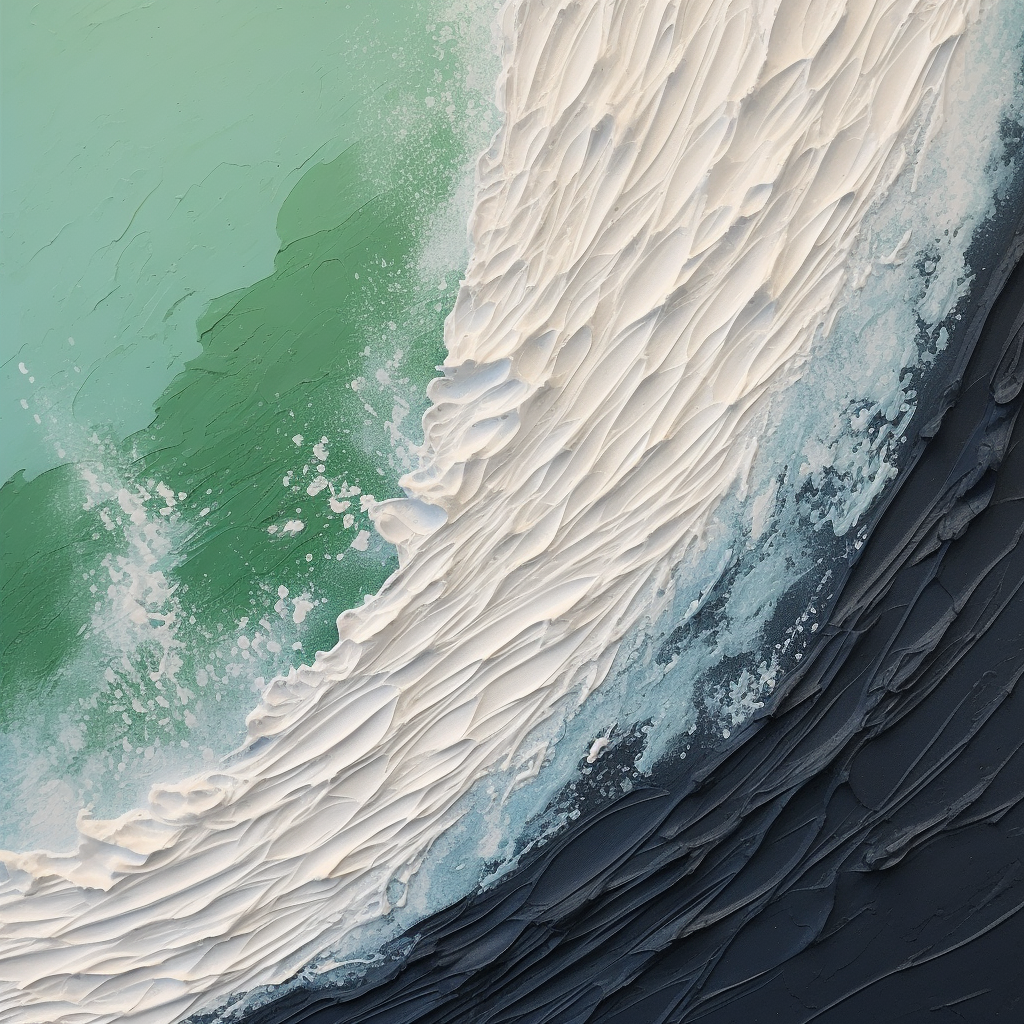 Ocean Wave Maleri i Oliefarve