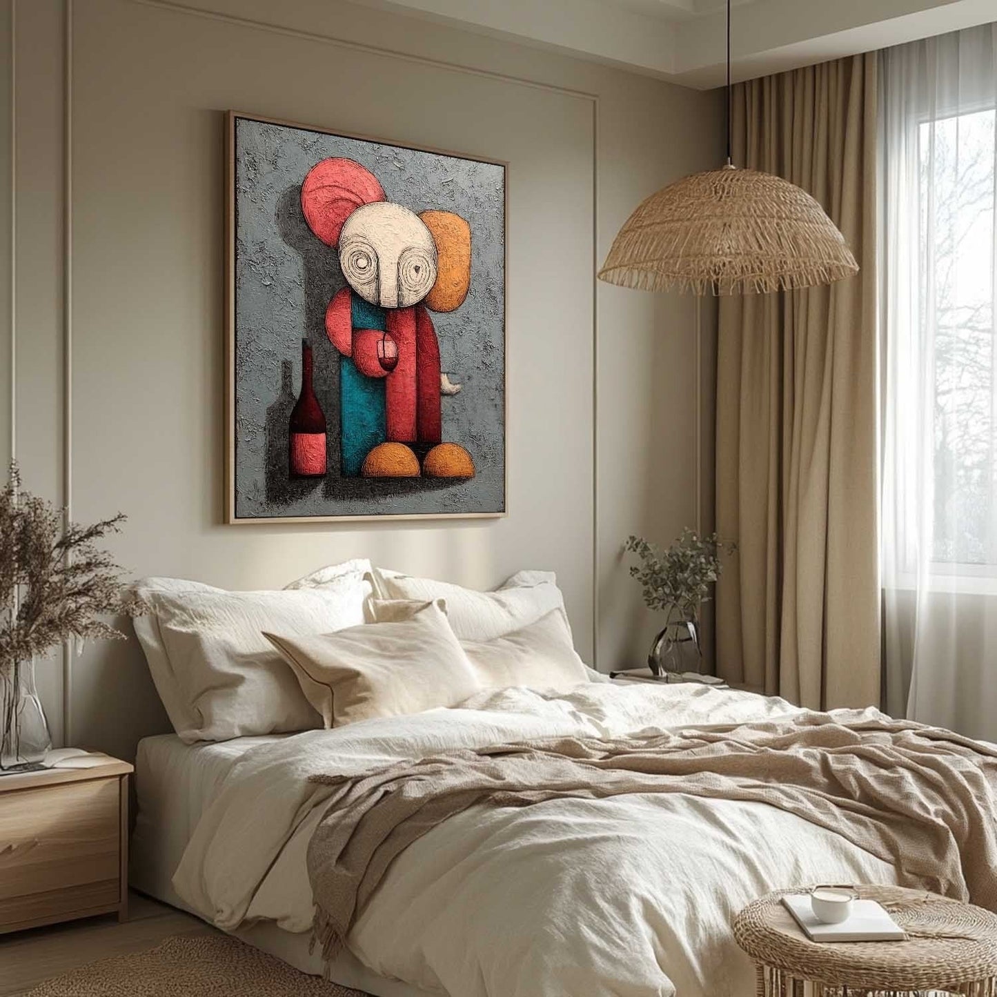 Vægkunst Figur i Plast
