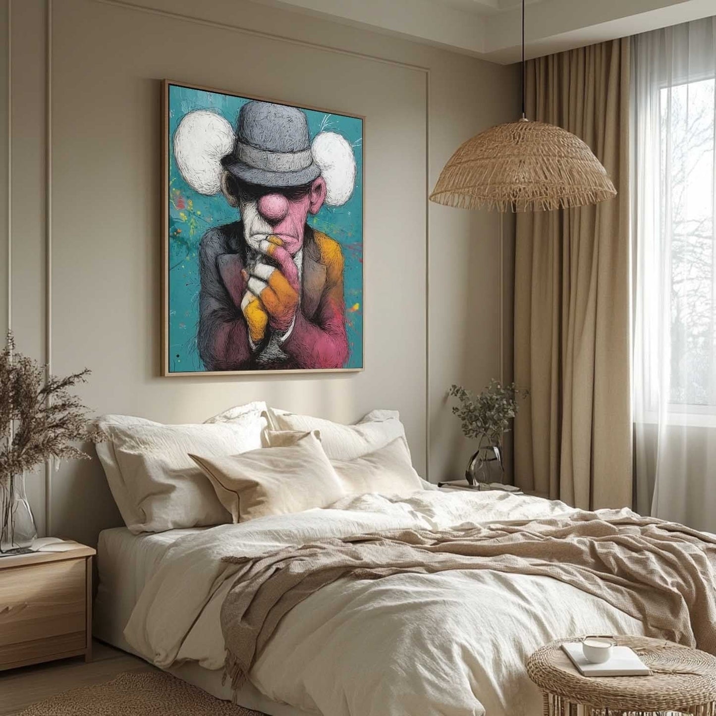 Kaws Vægkunst i Lærred