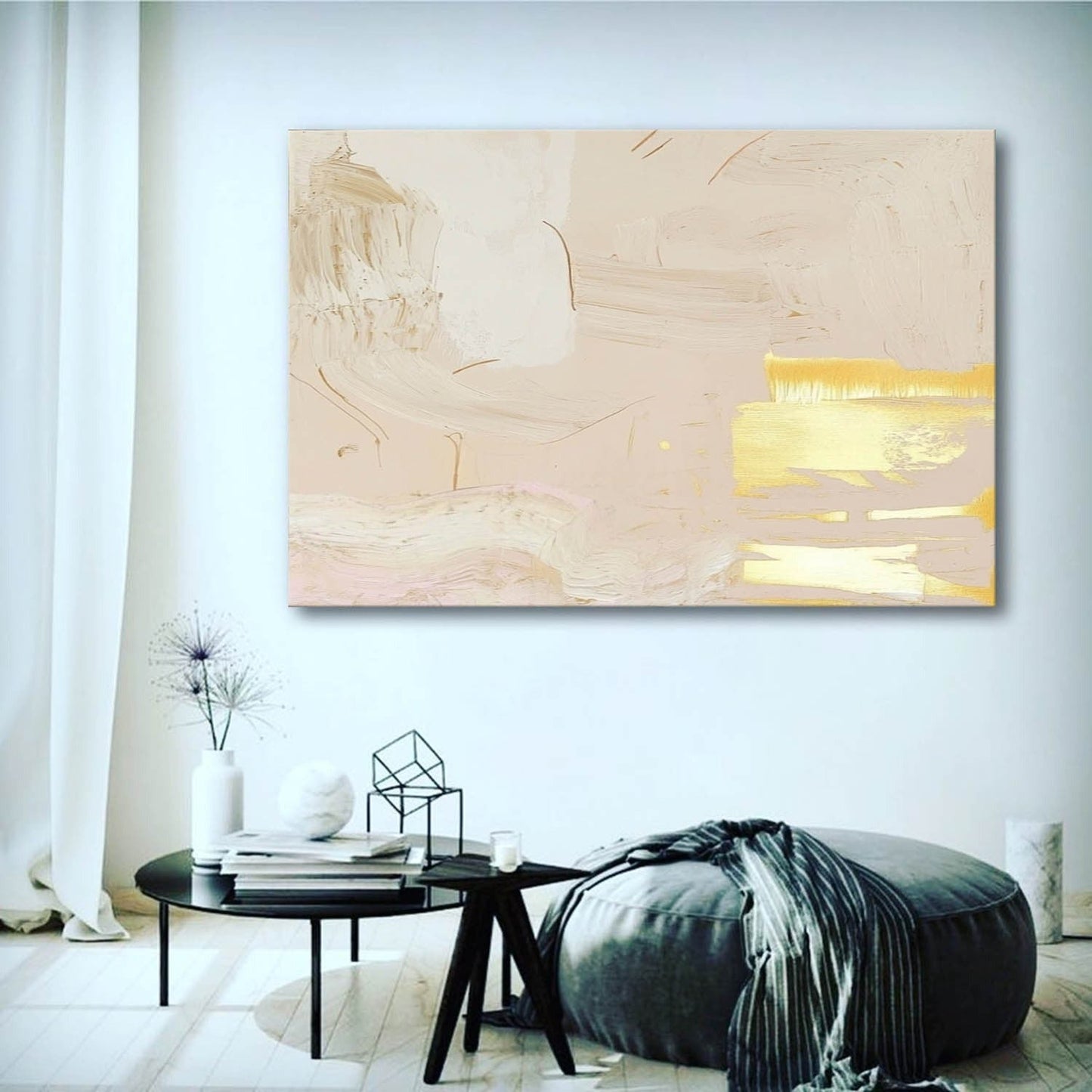 Vægkunst Tapestry i Linned