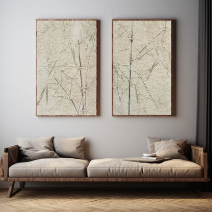 Wabi-Sabi Vægkunst i Bambus