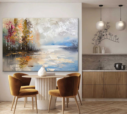 Efterårs Maleri i Impasto Teknik