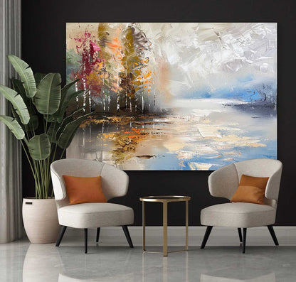 Efterårs Maleri i Impasto Teknik
