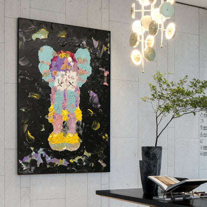 Kaws Maleri i Akryl på Lærred
