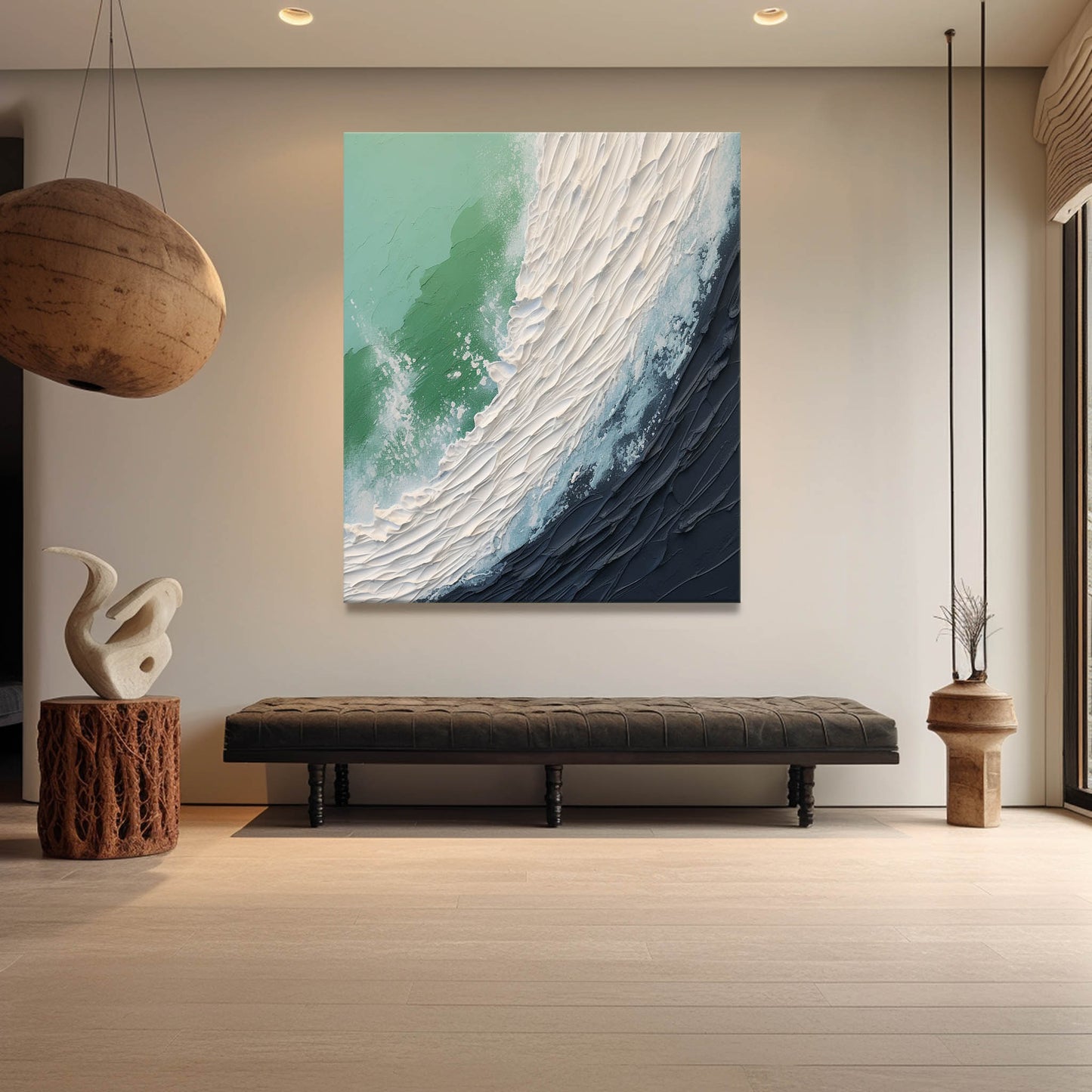 Ocean Wave Maleri i Oliefarve