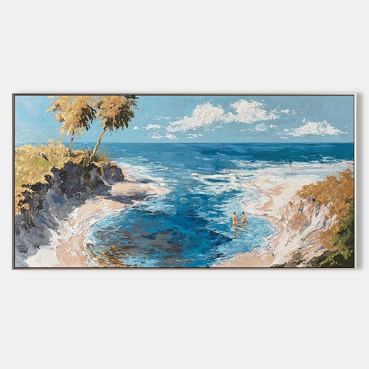 Tropisk Maleri i Impasto Teknik