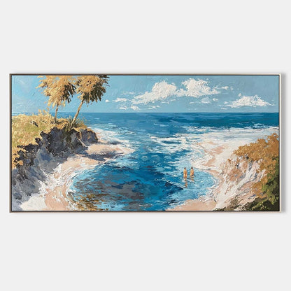 Tropisk Maleri i Impasto Teknik