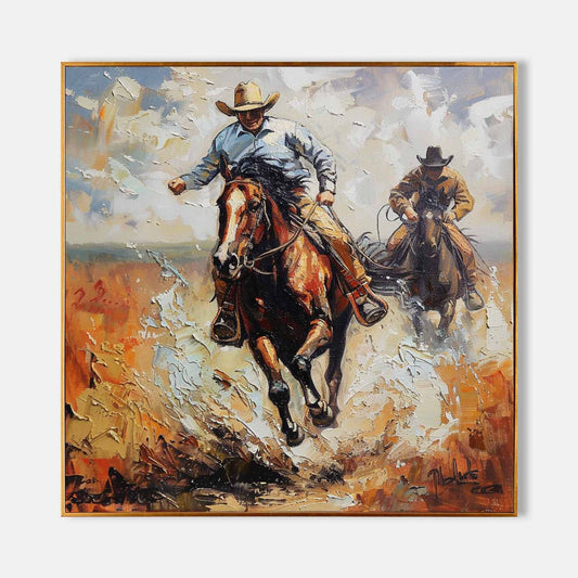Cowboys Maleri i Akryl