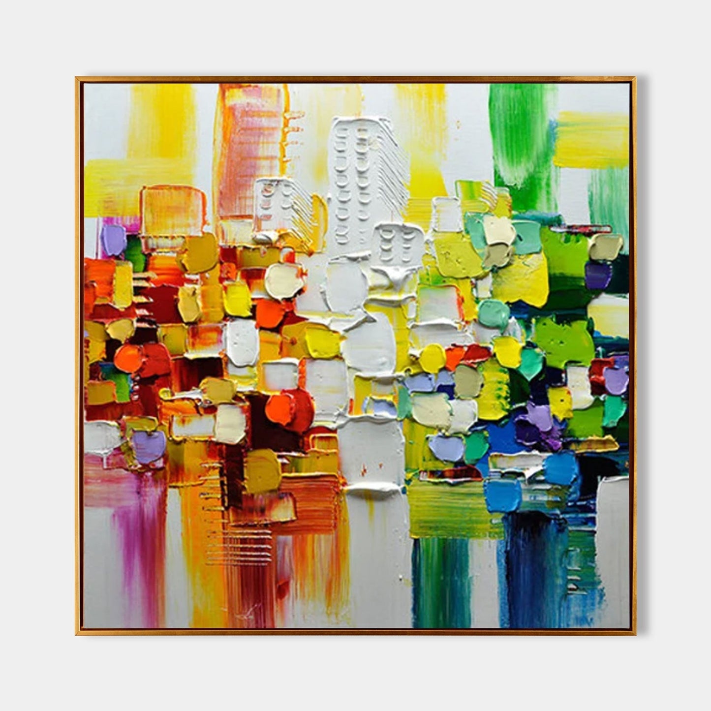 Vibrant Kunsttryk i Olie på Lærred