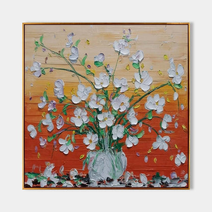 Blomster Buket i Akrylmaleri