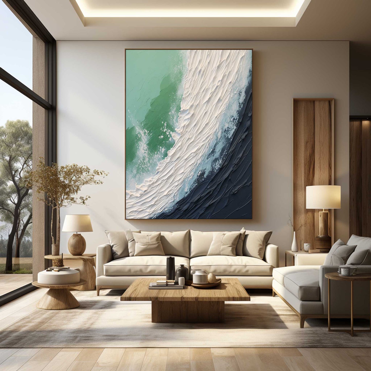 Ocean Wave Maleri i Oliefarve