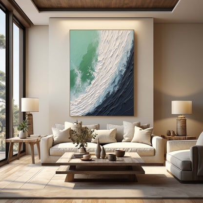 Ocean Wave Maleri i Oliefarve