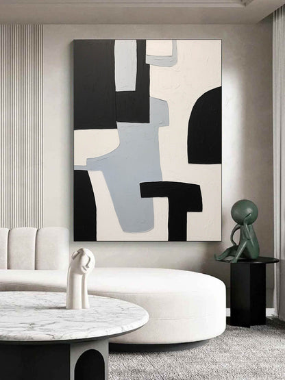 Minimalistisk Vægkunst i Akryl