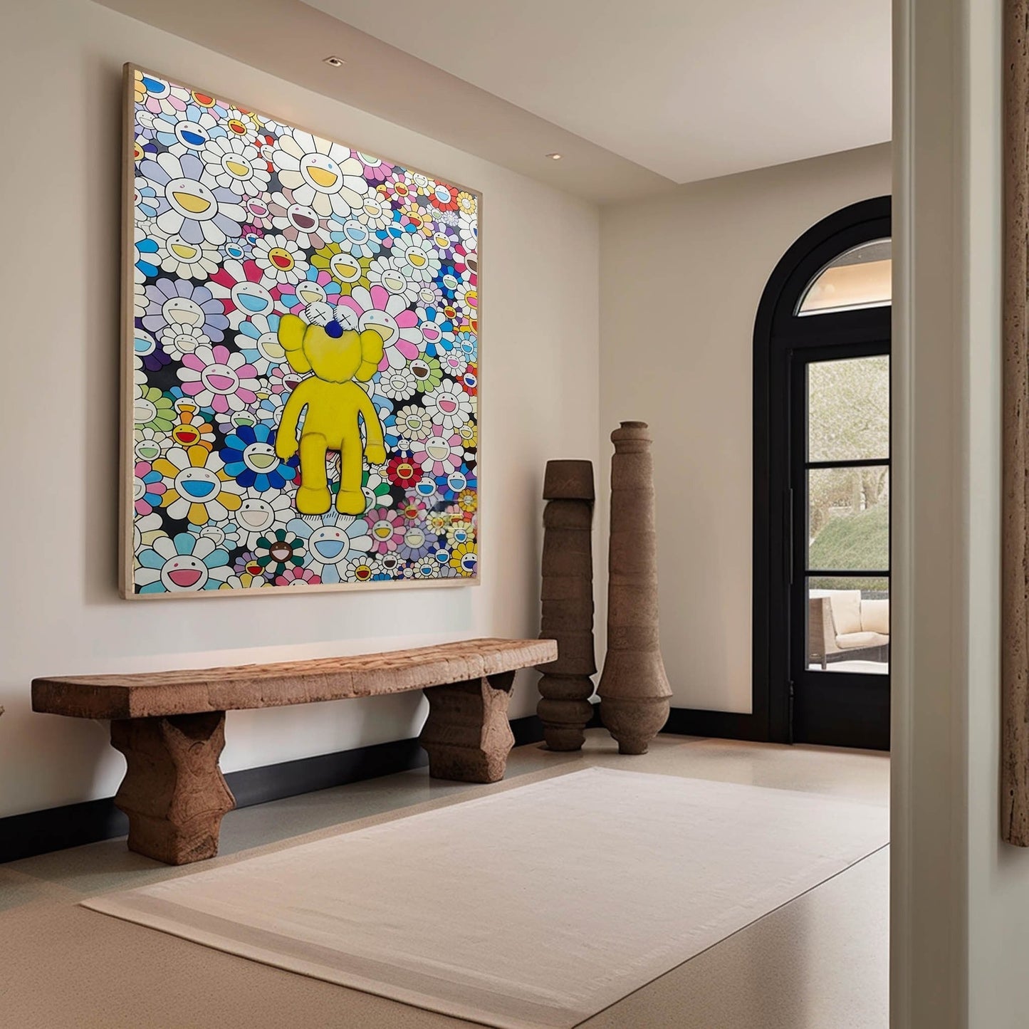 Bearbrick Pop Art Maleri i Lærred