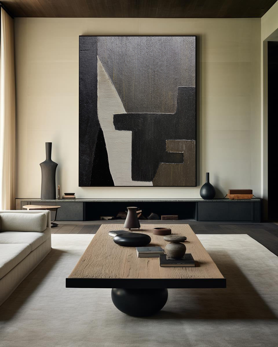 Minimalistisk Vægkunst i Lærred