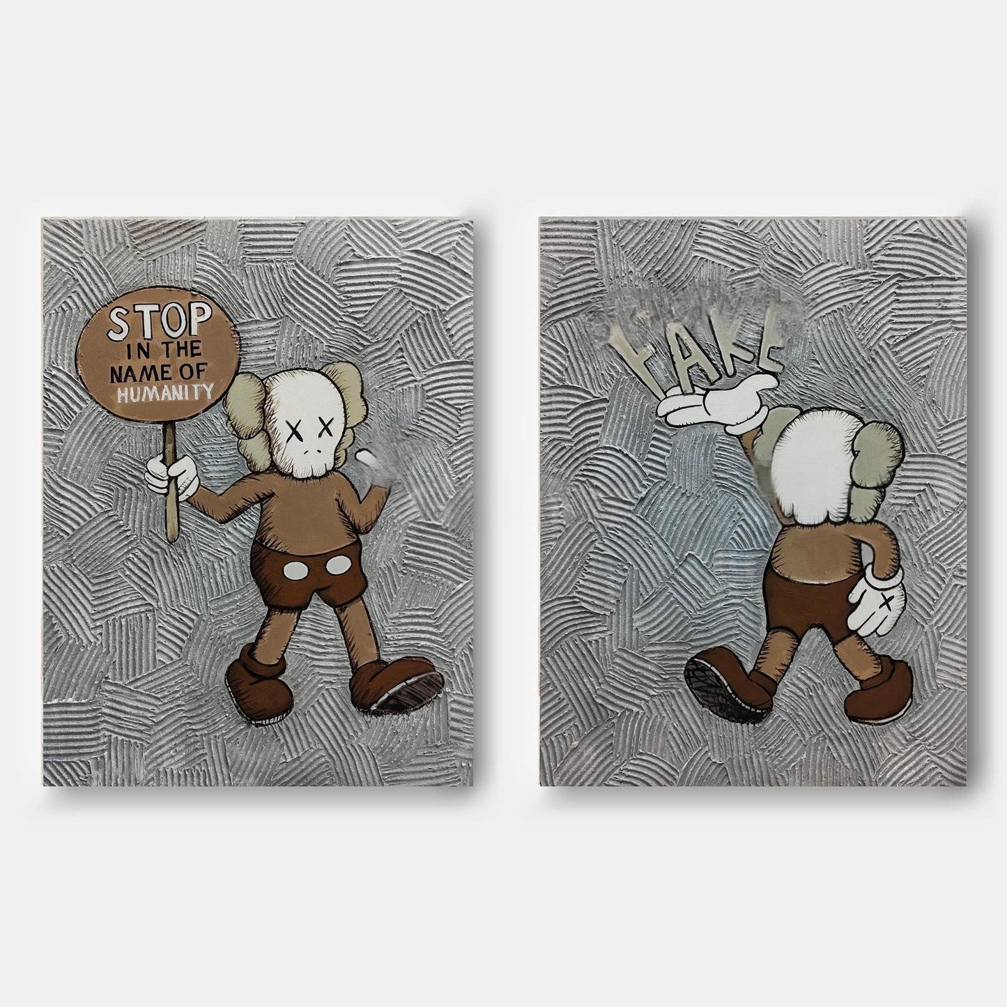 Kaws Maleri sæt i Lærred