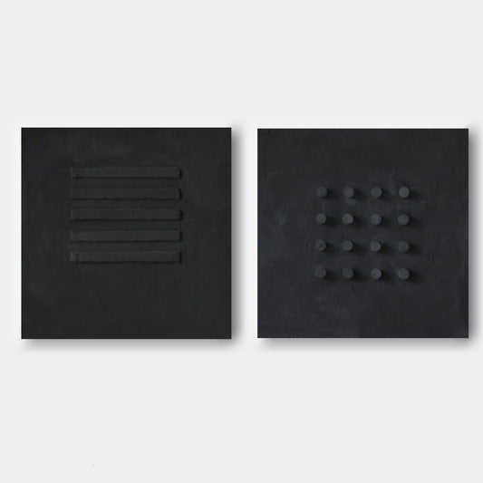Minimalistisk Maleri i Lærred