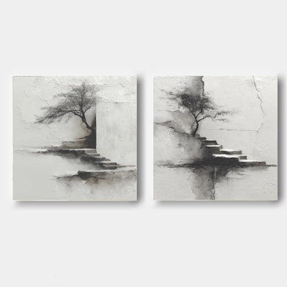 Wabi-Sabi Maleri i Træ