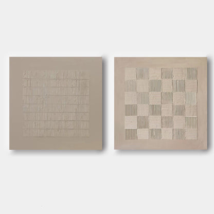 Vægkunst Diptyk i Vævning