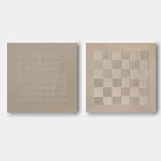 Vægkunst Diptyk i Vævning