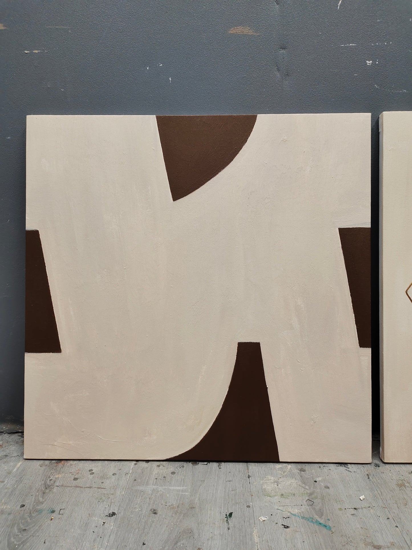 Minimalistisk Kunsttryk i Lærred