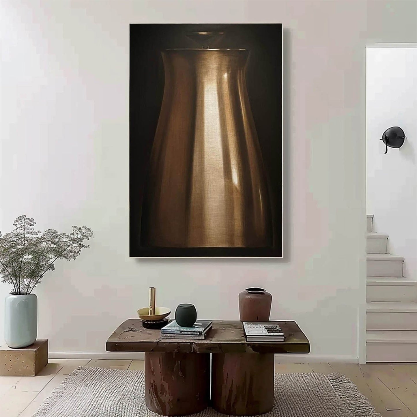 Vægkunst Vase i Metal