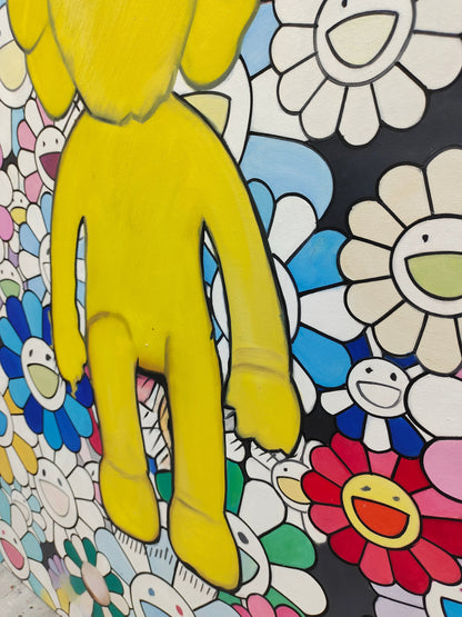 Bearbrick Pop Art Maleri i Lærred
