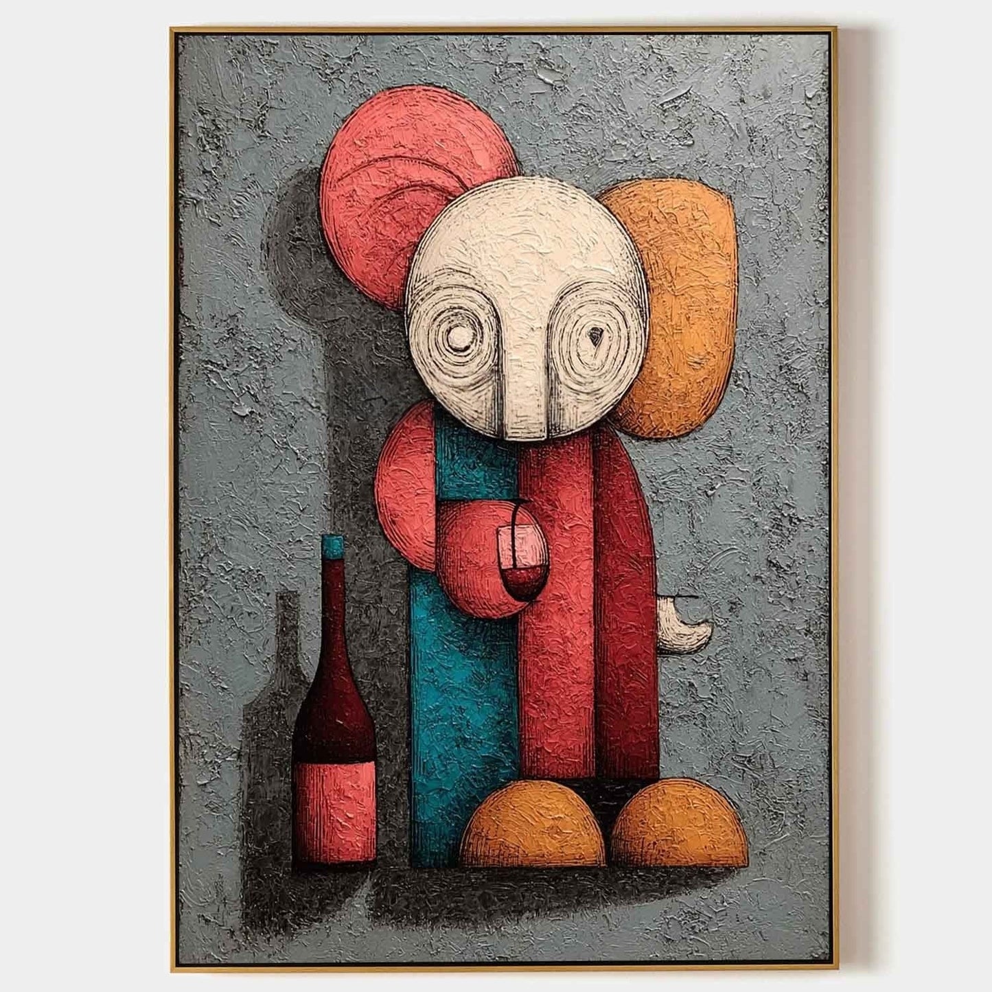 Vægkunst Figur i Plast