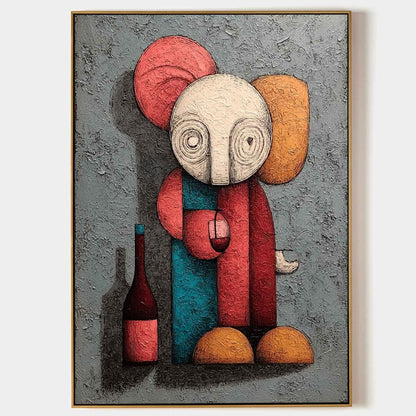 Vægkunst Figur i Plast