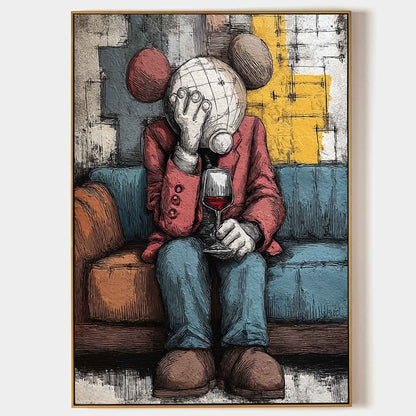 Kaws Maleri i Lærred