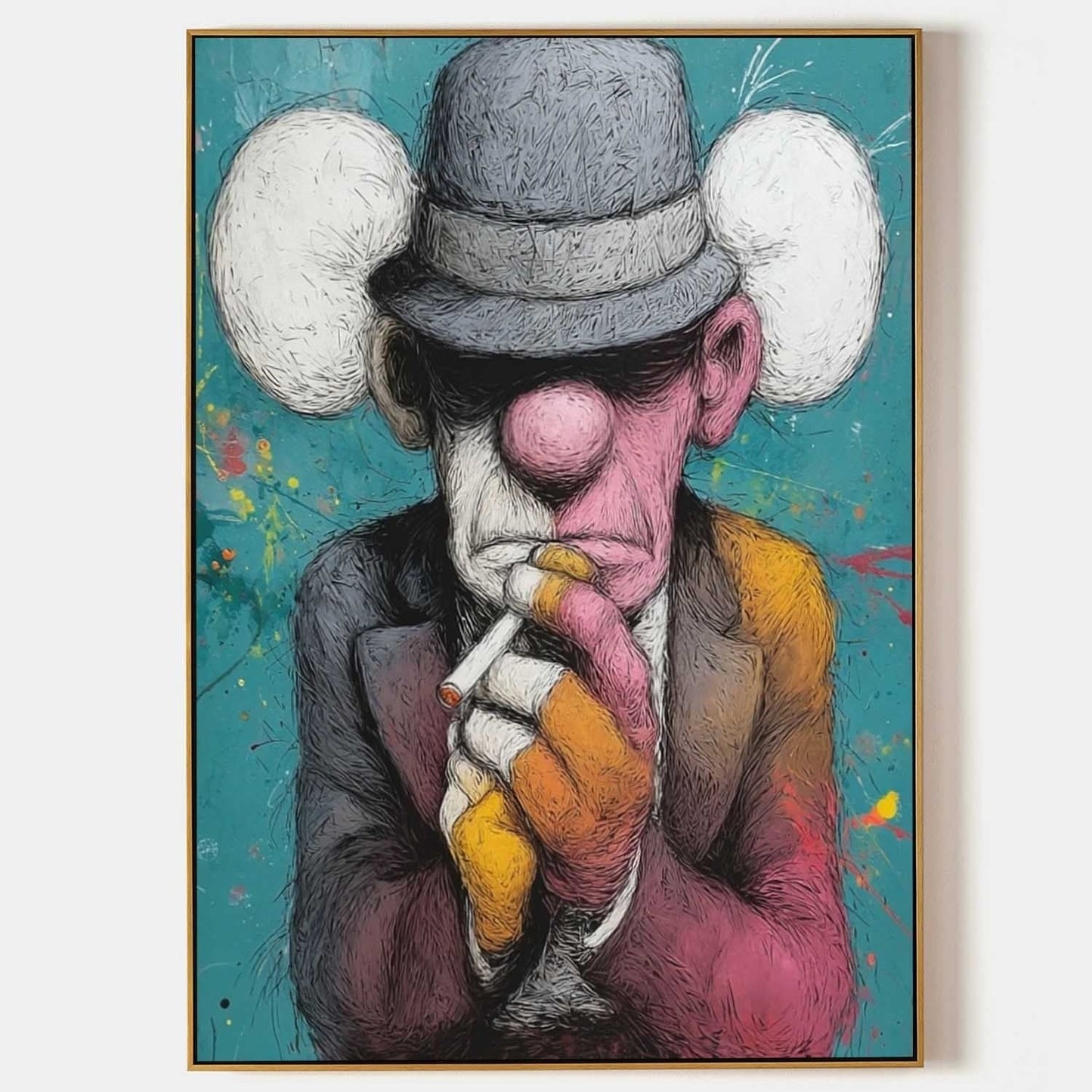 Kaws Vægkunst i Lærred