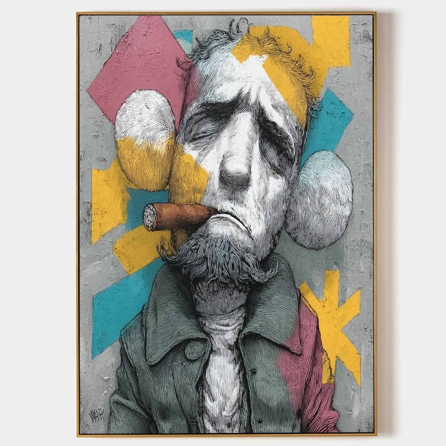 Kaws Maleri i Akryl på Lærred