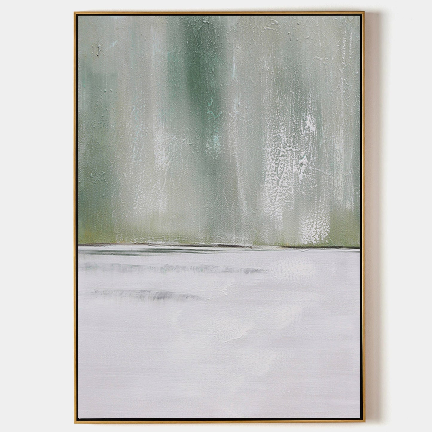 Misty Abstrakt Maleri i Lærred
