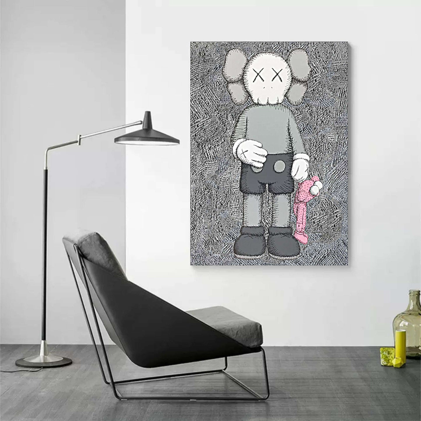 KAWS Figur i Kunstnerisk Maleri