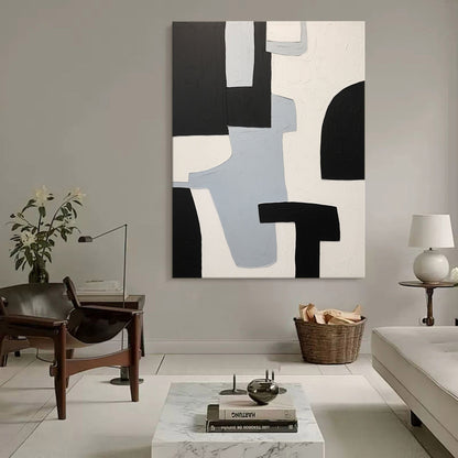 Minimalistisk Vægkunst i Akryl