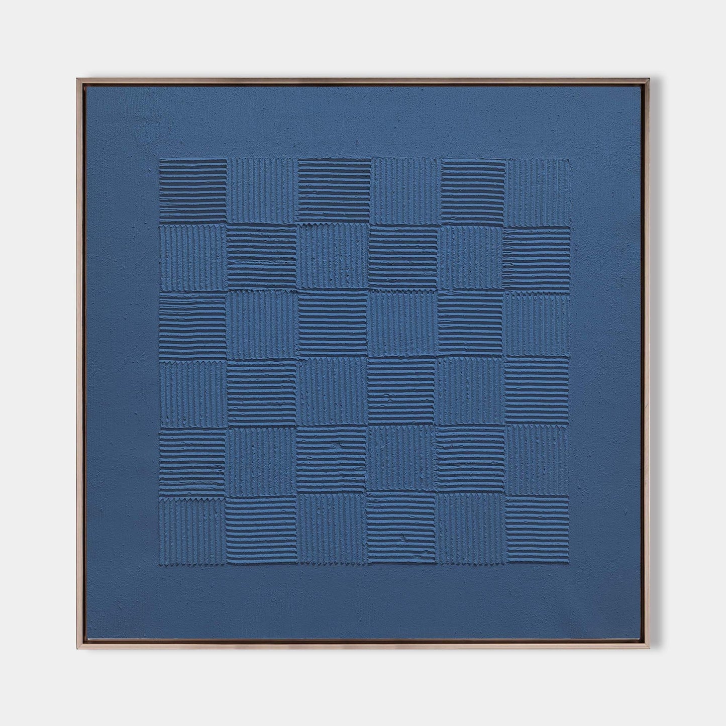 Indigo Vægkunst i Lærred