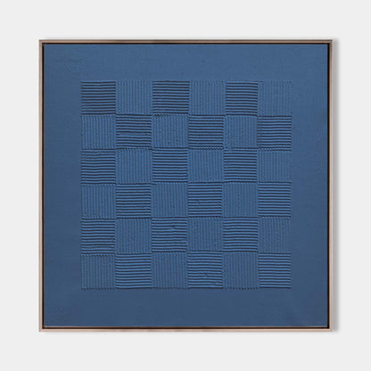 Indigo Vægkunst i Lærred