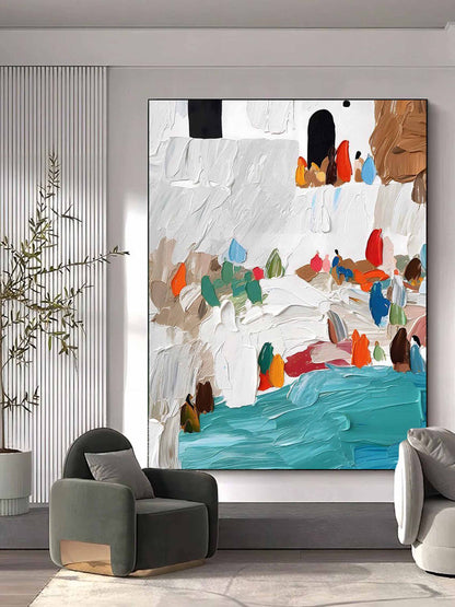 Mediterranean Maleri i Impasto Teknik