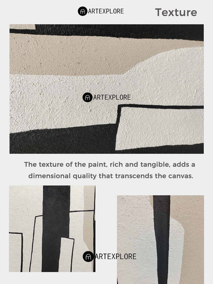 Geometrisk Kunsttryk i Lærred