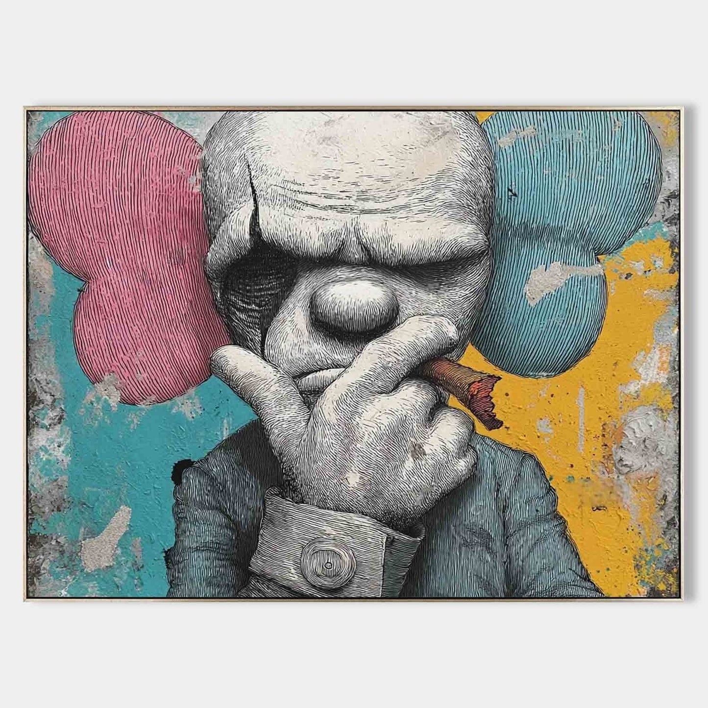 Kaws Kunstmaleri i Akryl