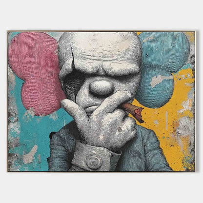 Kaws Kunstmaleri i Akryl