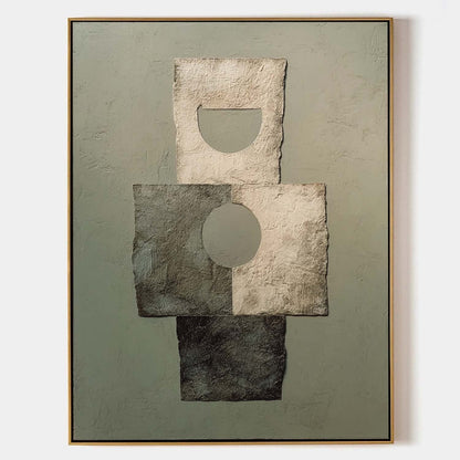 Wabi-Sabi Vægkunst i Lærred