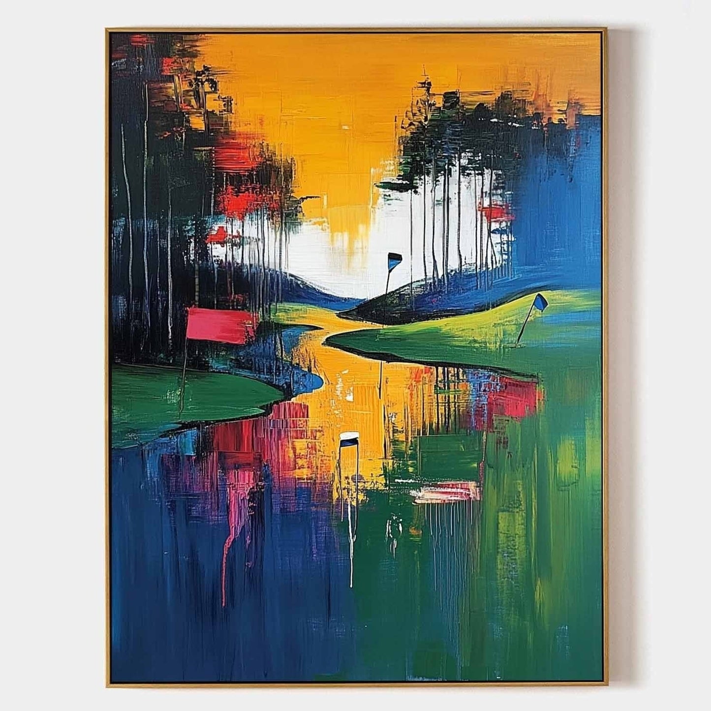 Vægkunst Maleri i Akryl